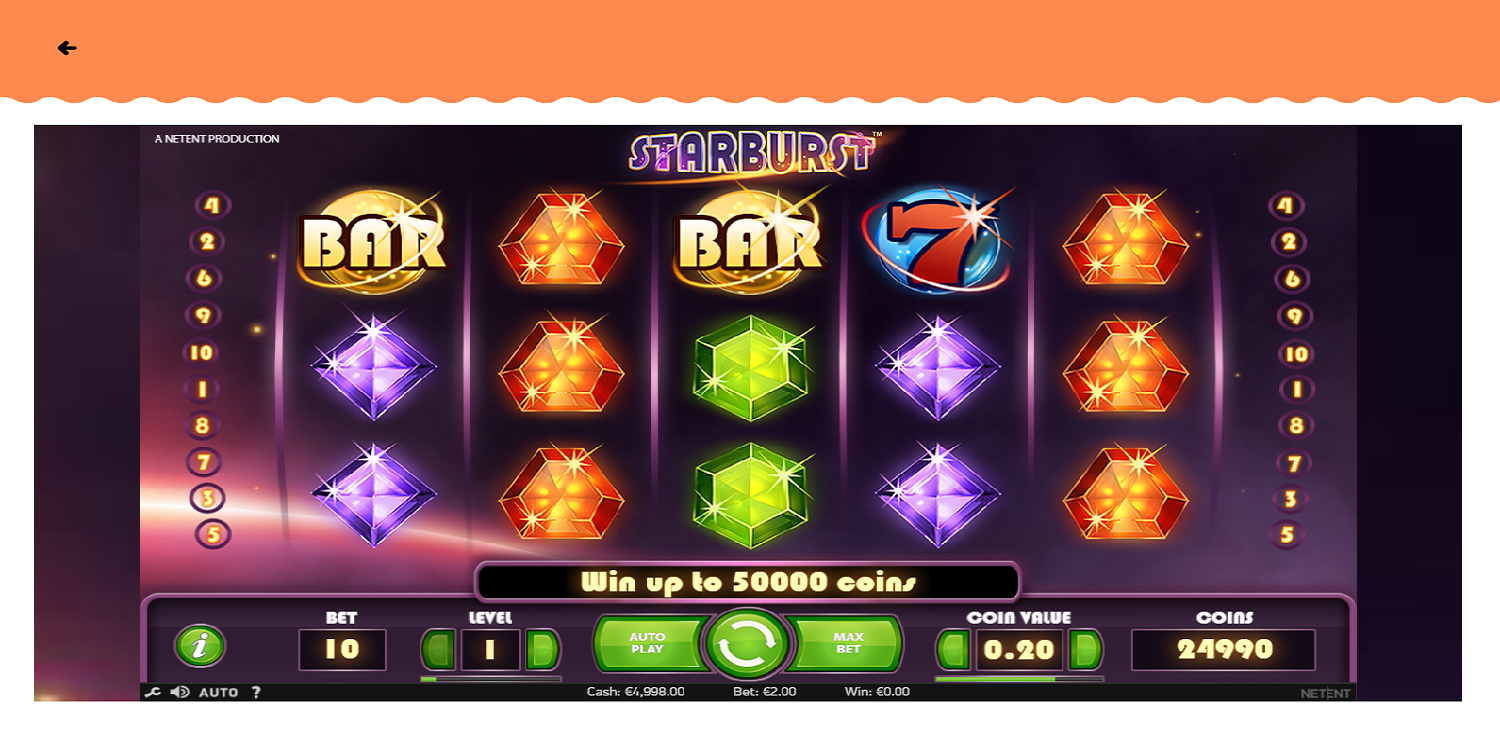Videoslots Casino Starburst kostenlose Spiele